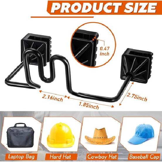 1 Pcs Hard Hat Hanger, Hard Hat Holder for Truck SUV Car Seat to Keep Cap - 1