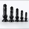 Animal Dog Dick-Shaped Transparent Anal Plug - Large Size Erotic Sex Toy for Women