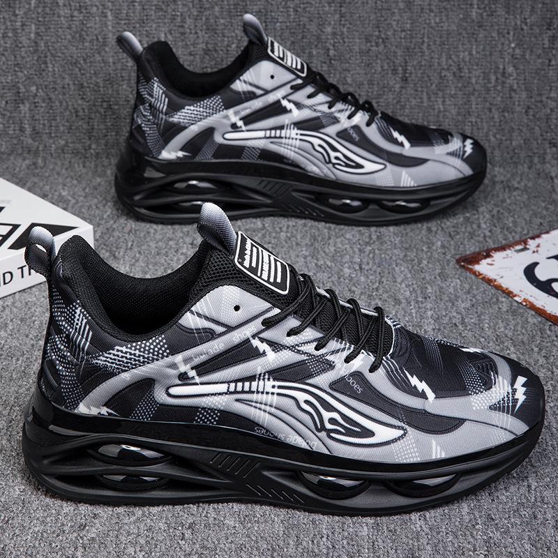 Shoes Large size, lightweight and breathable casual sports shoes, thick-soled non-slip and shock-absorbing running shoes, adolescent student shoes
