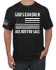 Gods Children Are Not For Sale American Flag Men Graphic T- Shirt