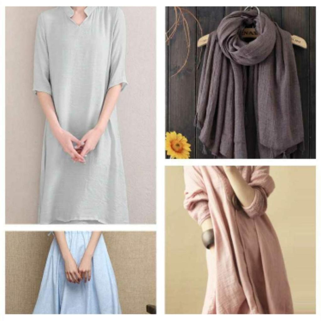 moonfarm Fluffy Double Gauze 20 Colors Solid 2m x Hypoallergenic Fabric, Available, Cotton, Approx. 1.4m Wide, Flexible, Lightweight, Quick-Drying,