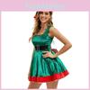 Elfen Kostümkleid Aus Baumwoll-Polyester-Stoff Für Weihnachtsfeier Und Bühnenauftritte