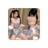 Annielace Maid Sexy Cosplay Erotic Set for Open Neck Lace Small Breast Adult Sexy Lace Adult Adult Goods Costume, Costume, Lingerie, Cute, Blue,