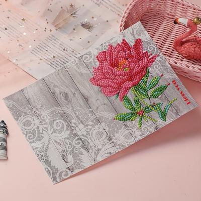 1 zestaw Malowanie Diamentami Pocztówka Idealna dla Dzieci DIY Kartki z Życzeniami na Urodziny i Ślub