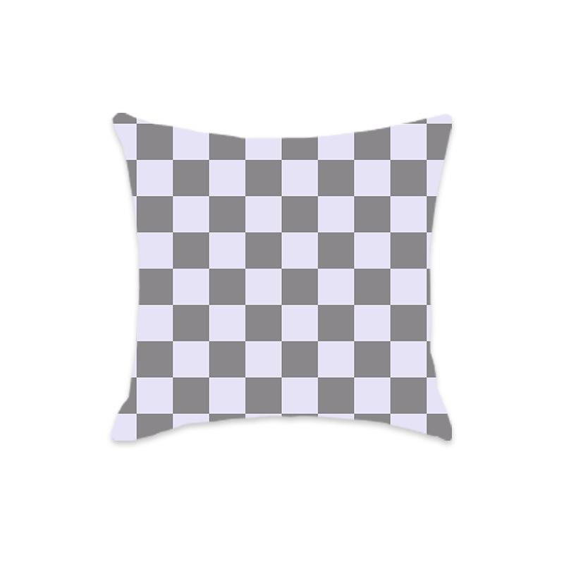 New Checkered Geometric Colorful Sofa Home Pillow Cover Sofa Bedside Home Chessboard Pillow Cushion Cover