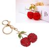 Cherry Keychain Cherry Shape Cute Fashion Car Keychain with Key Rings Hook Cute Keychain for Handbag Decor for Birthday
