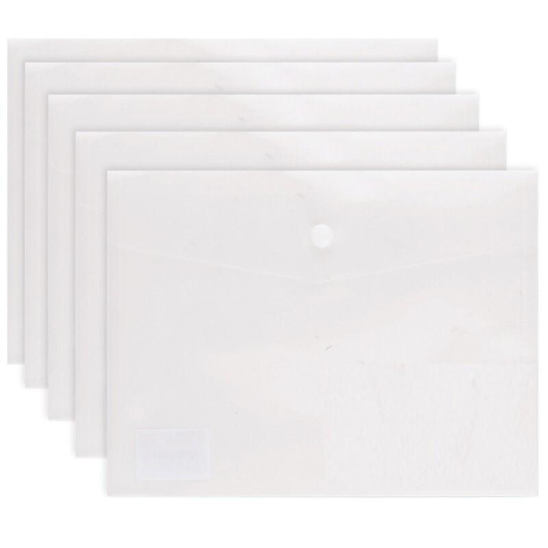 MG A4 Transparent Button File Bag