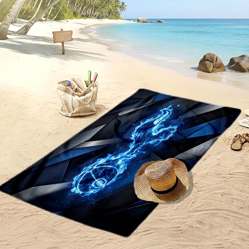 Tottenham Hotspur Bedrucktes Strandtuch Schnelltrocknend Weiches Handtuch Tragbare Große Rechteckige Stranddecke für Reisen Schwimmbad