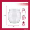 AMFORA Jar 520ml with Lid Fi82 For Honey Jam Preserves Gift Twist