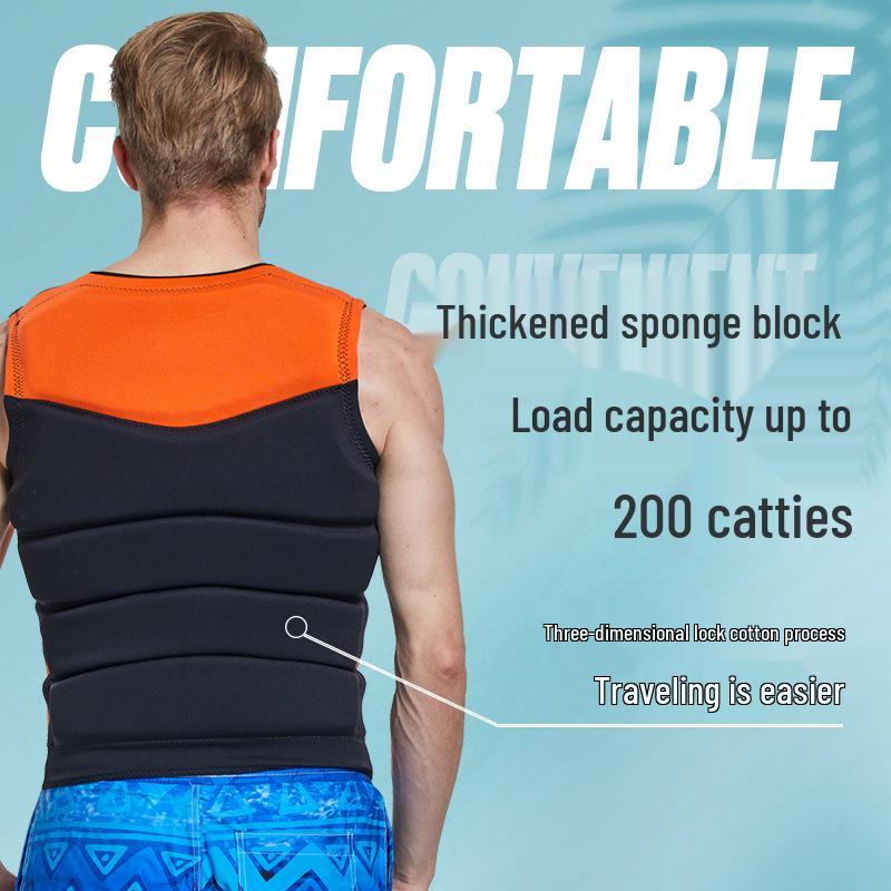 Professional Adult Life Jacket: Swimming, Boating, Fishing, Flood Disaster Relief Safety Vest