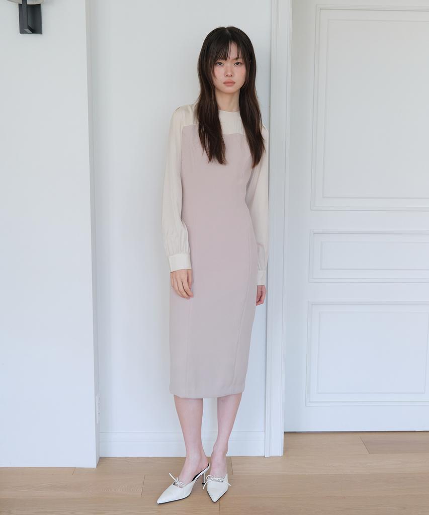 Yeoppe Two Tone Onepiece_Beige