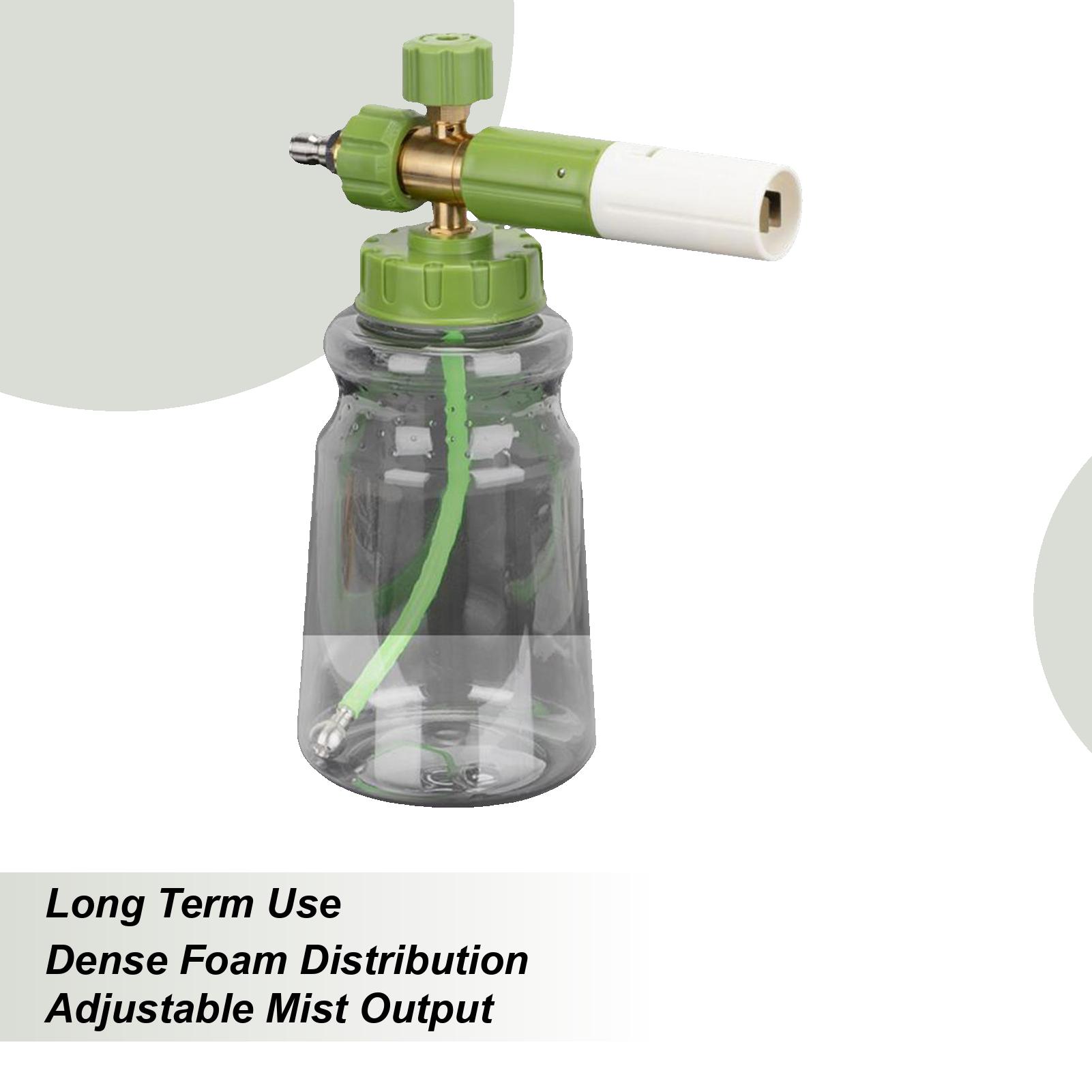 Автомобильный пенный распылитель с регулируемым соплом, распылитель для мойки высокого давления, пенный распылитель с регулируемым соплом, пенообразователь с быстроразъемным шлангом China Mainland
