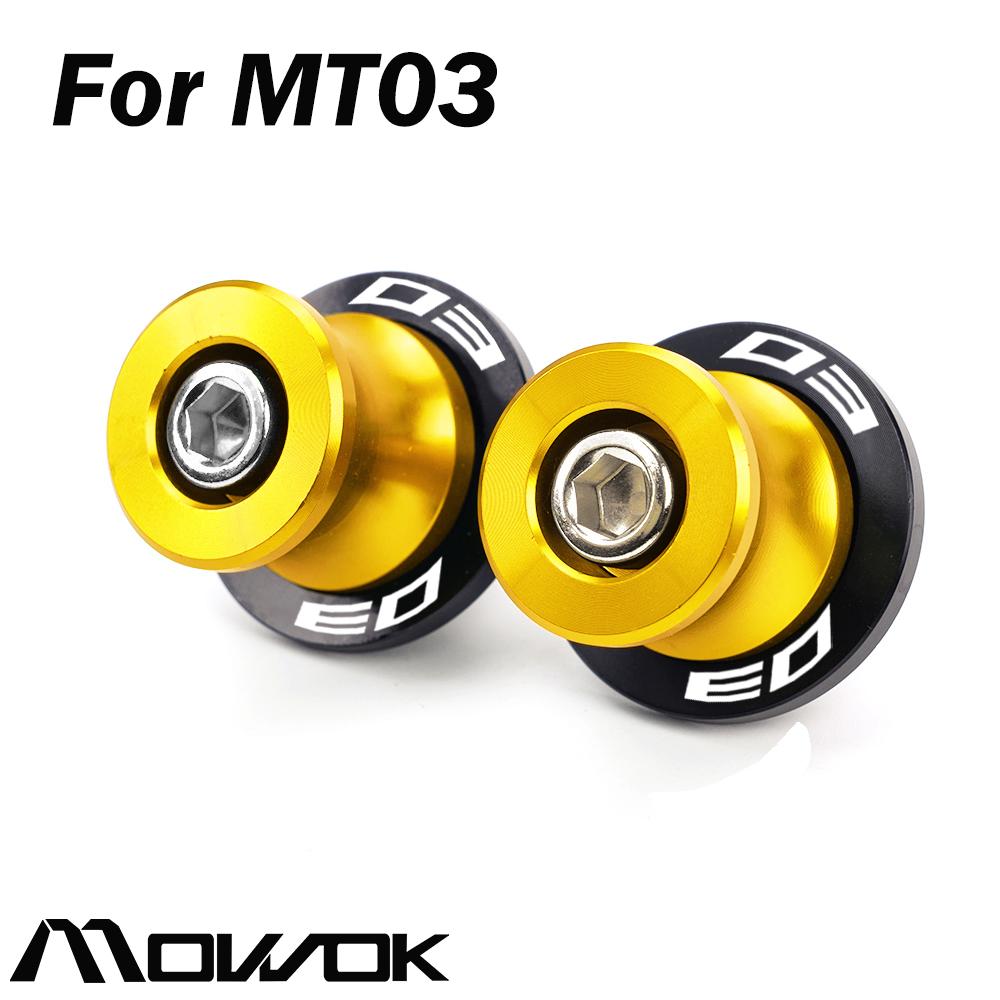 Per YAMAHA MT 07 09 03 10 MT07 MT09 MT03 MT10 2014-2025 2026 Accessori Moto Forcellone forcellone Bobina Slider Cavalletto Viti