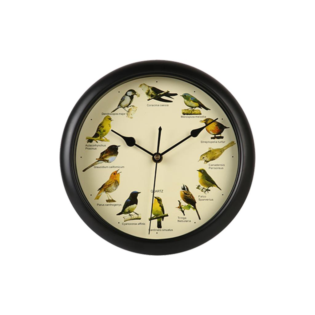 10 Inch Round Wall Clock  Time Clock Bird Sings Wall Clock Christmas With Music
