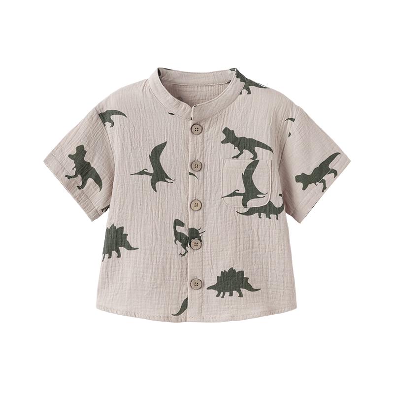 Babylove Boys' Summer Cotton Gauze Shirt