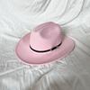 Nuovo Cappello da Cowboy Western Vintage per Uomo Gentleman Donna Jazz Cowgirl con Pelle a Falda Larga Cloche Cappelli Sombrero Hombre