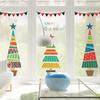 Merry Christmas Tree Stars Wall Stickers Home Decals Living Room Decorations DIY PVC Holiday Window Stickers Party Posters