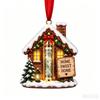 Acrylic Resin Christmas Cash Holder Ornament Reusable Hanging Cash Gift Card Holder For Christmas Tree Decoration