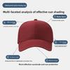 Korean-style Sunshade Sunscreen Cap Light Plate Punched Breathable Mesh 6-Panel 100% Polyester Sports Cap Outdoor Baseball
