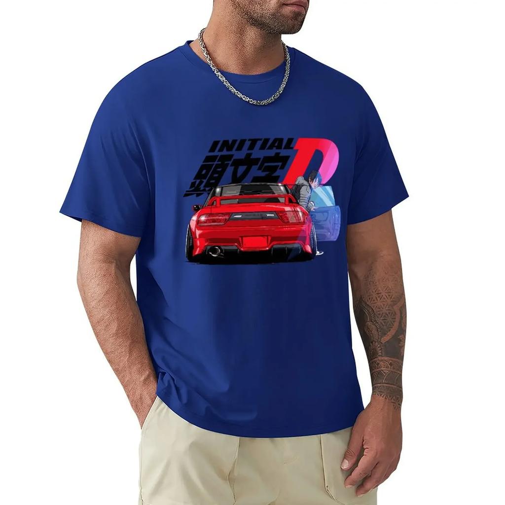 Initial D Movie T Shirt Harajuku Short Sleeve T-shirt 100% Cotton Graphics Tshirt Tops
