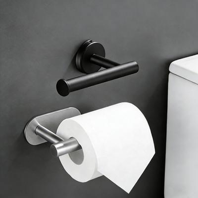 No Punching Wall Mounted Toilet Paper Holder Rustproof Anticorrosion Stainless Steel Bathroom Kitchen Roll Paper Toilet Holder