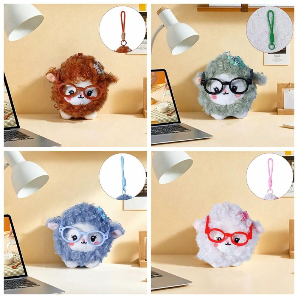 Hanging Charm Stuffed Sheep Doll Ornaments Lamb Year Pendant Plush Sheep Keychain Bag Decoration