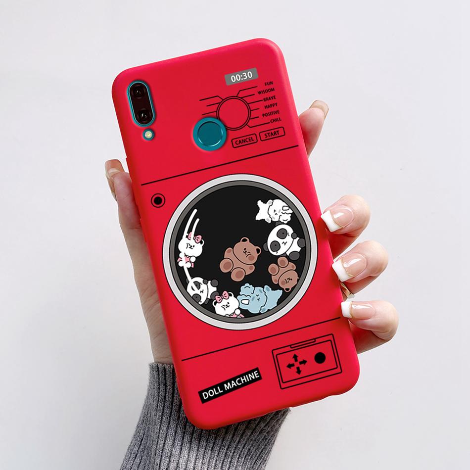 Silicone Case For Huawei Y9 2019 Case JKM-LX3 Cartoon Soft TPU Fundas Phone Cover For Huawei Y9 2019 Y 9 Cases Shockproof Coque