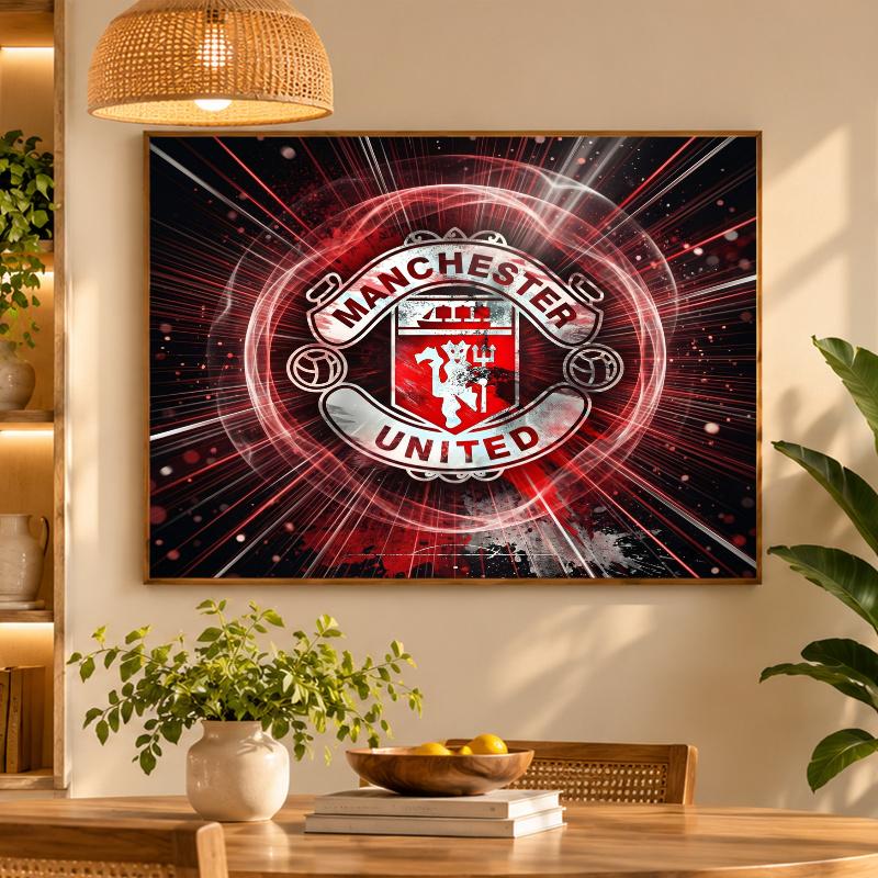 5D Diamond Painting Manchester United DIY Full Drill Diamond Art Kit Home Decoration