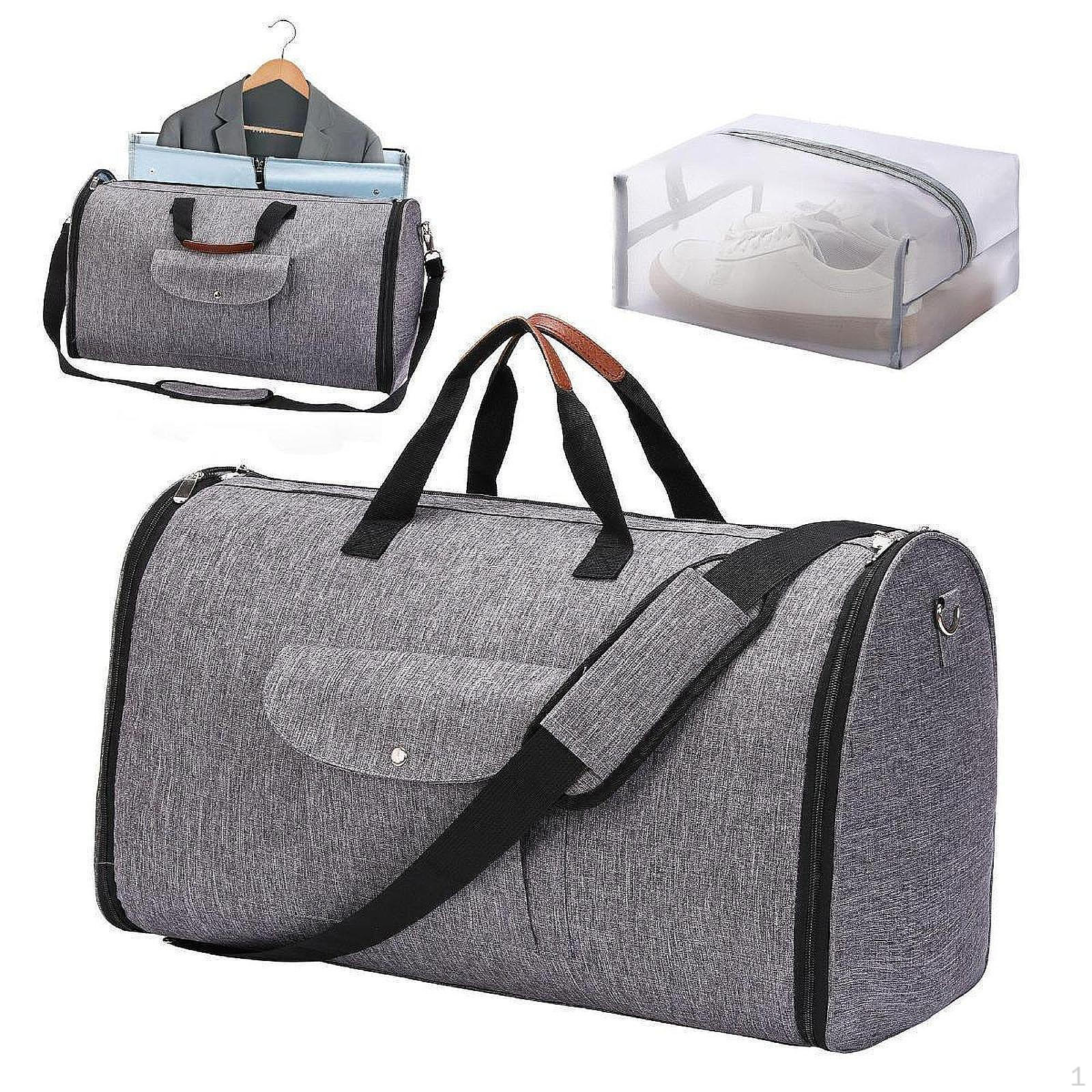 

Дорожная сумка для багажа, ручная кладь, дорожный костюм для деловой поездки серый