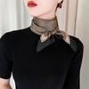Collocation Clothing Accessories Wraps Silk Scarf Korean Style Scarves Printed Scarf Female Shawl