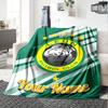 1pc Leon logo Blanket with Custom Name, Gift, for Men and Women, Soft Blanket, Good for Sofa Bed Couch Travel, Lightweight Flannel Blanket