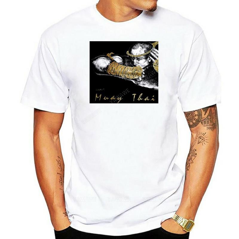 

Male short sleeve Muay Thai Tshirts Human Fight Training Tee Kick boxing Various Designs mens casual teeshirt cotton tops S