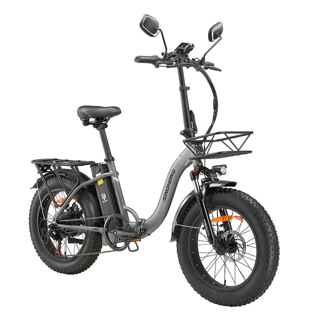 SINOHON B20 Tiefeinstieg E-Bike mit 48V 15Ah Akku grau
