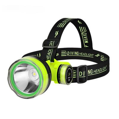 1 Peça nova luz forte de mergulho LED super brilhante à prova d'água carregamento USB tiro de longo alcance mergulho de longo alcance salvamento pesca farol de cabeça