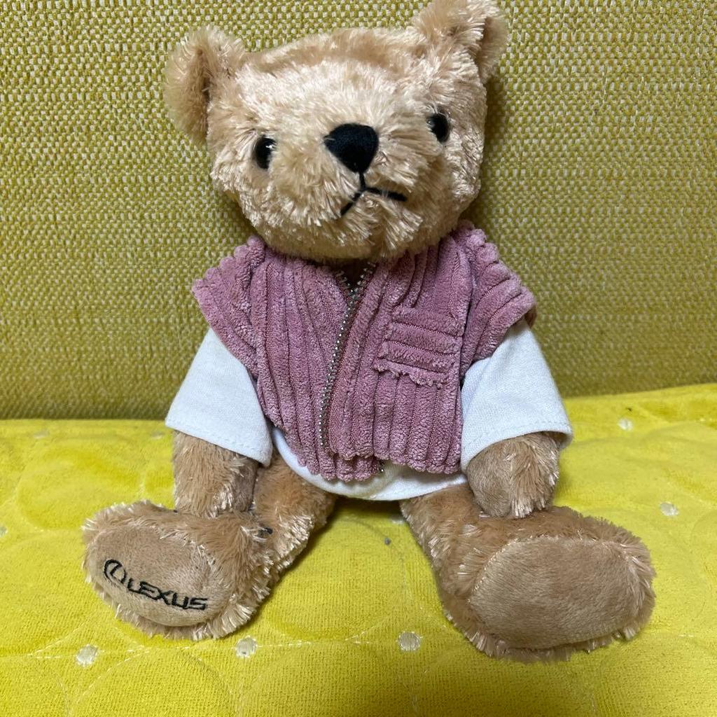 [USED] Not for Sale: Lexus Original Mini Teddy Bear (corduroy Outfit)