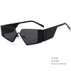 56387 Luxury Punk Rimless Sunglasses Women Brand Designer Half Frame Sun Glasses Men Goggle Shades Uv400 Fashion Black Eyewear