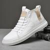 Scarpe da Uomo alla Moda in Vera Pelle Sneakers Stivali da Uomo Moda Casual Stivaletti alla Caviglia Uomo Scarpe con Zeppa per Uomo Scarpe di Lusso di Design