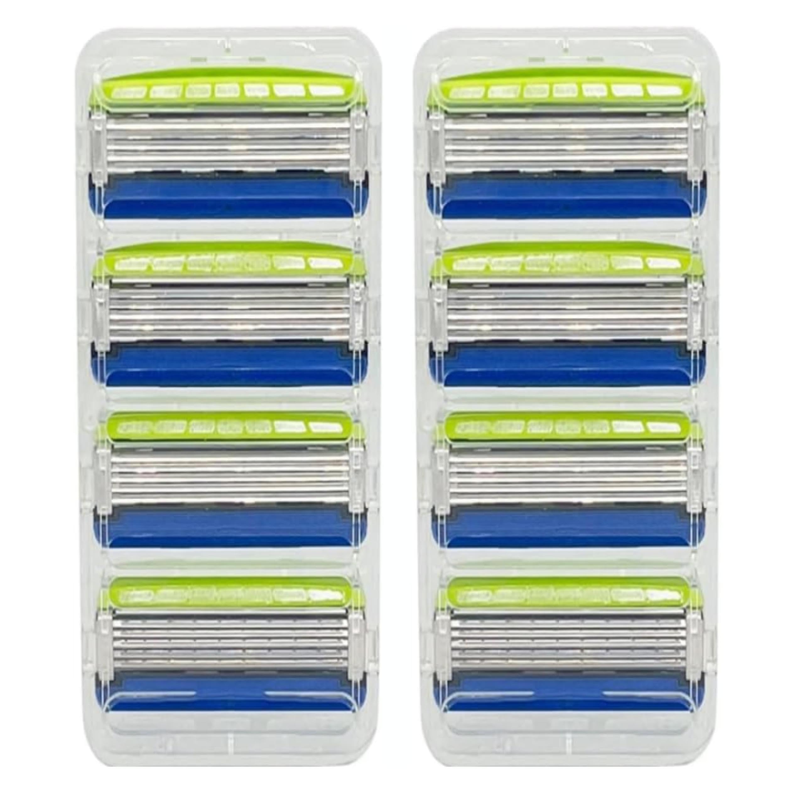 

Premium Razor for Sensitive Skin with Skin 4 Replacement Blades x 2 5-Blade Guard, Pack, Men s синий