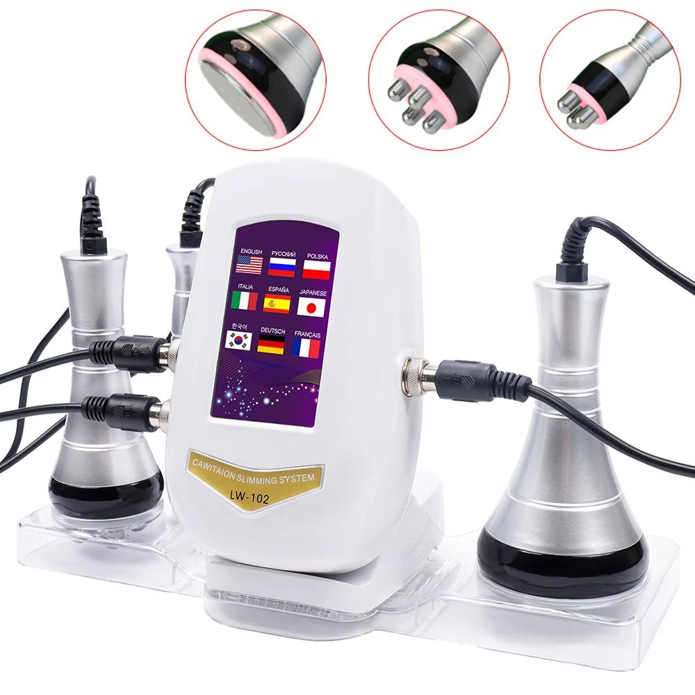 3-in-1 40K Beauty Device RF Ultrasonic Cavitation Red Light Therapy Body Contouring Machine