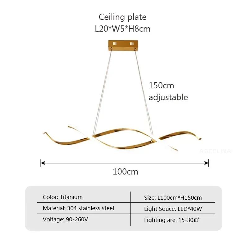 Modern LED Pendant Lights for Living Dining Room Suspension Luminaire Restaurant Ceiling Chandelier Indoor Lighting Fixture