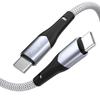 PD60W High-Power Nylon Braided Type-C Charging Cable for Apple Devices and Laptops
