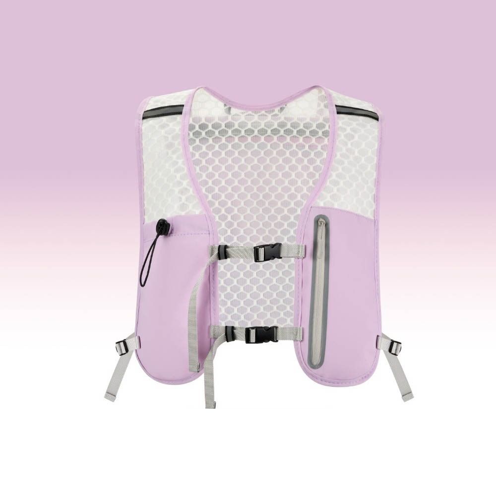Breathable Hydration Running Vest Non-Slip Lightweight Bladder Chest Pack Convenient Reflective Design Bicycle Bag Vest