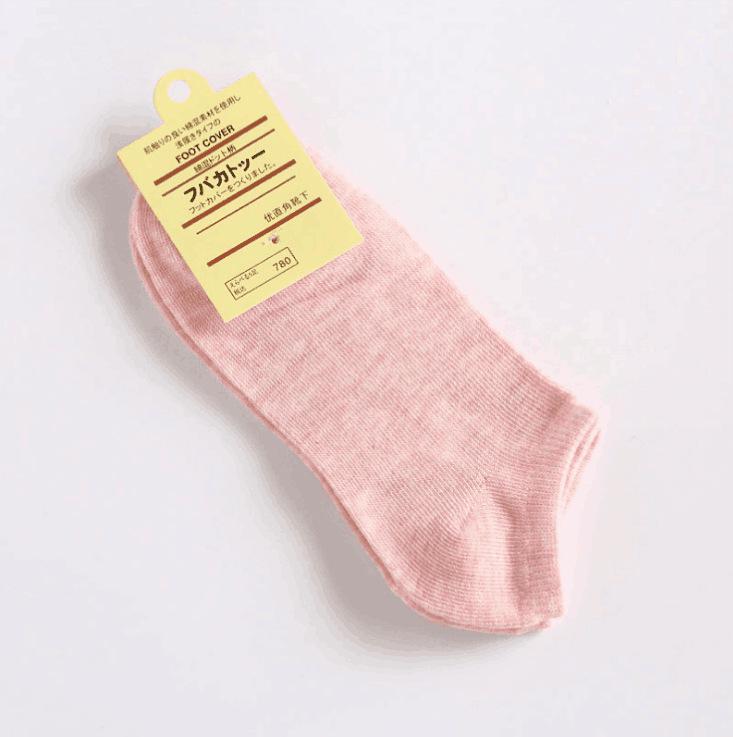 

New Women s Autumn Candy Color Cotton Boat Socks - Breathable, Short Style One Size