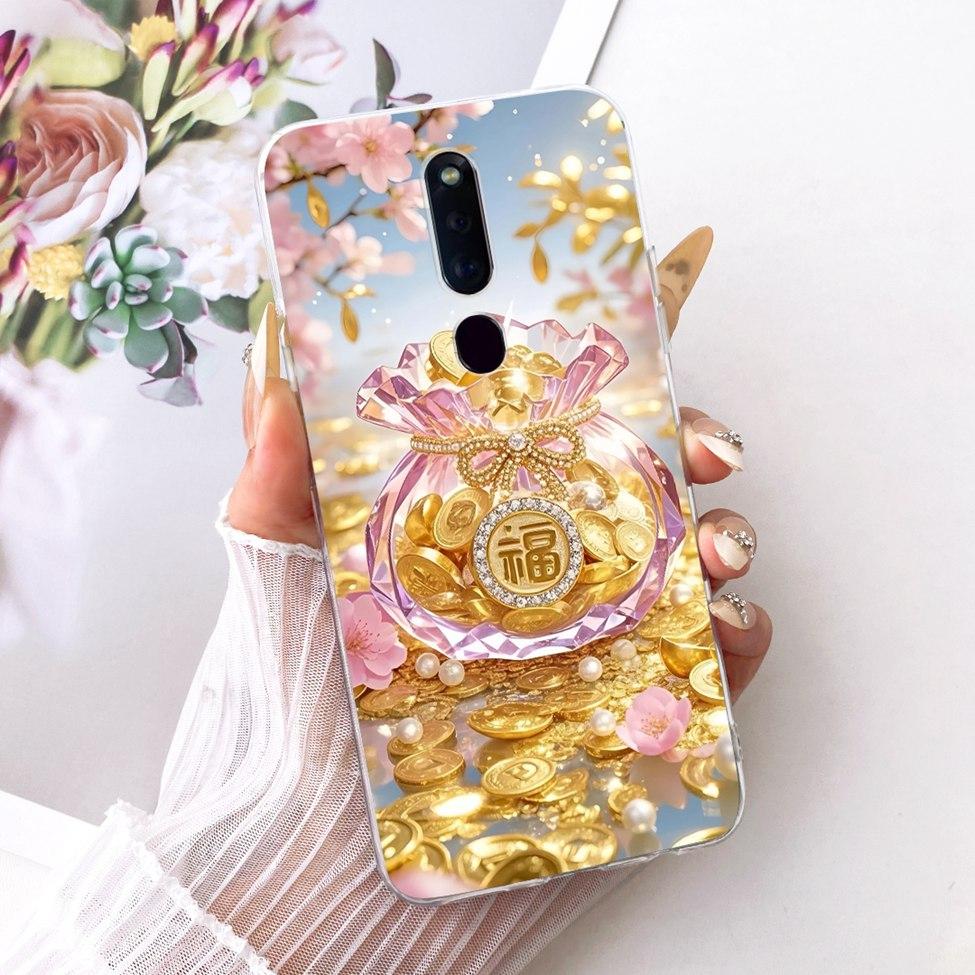 Clear Casing For Oppo F11Pro CPH1969 CPH2209 CPH1987 Phone Case For Oppo F11 Pro Cover Fashion Butterfly Funny Cute Painted