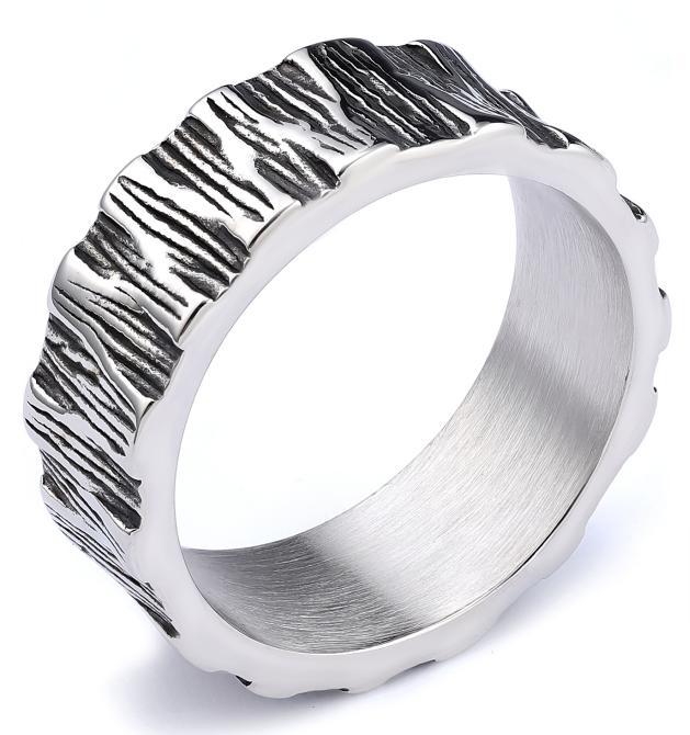 Minimalist Textured Unisex Ring Stylish New Finger Ring for Men Women