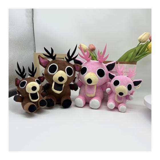 99 Nights In the Forest Plush Toy Survive for 99 Days Mascot - Symbol of Horror Survival Game with Attention To Detail (Deer B/25cm Chibi Character)