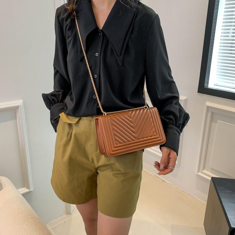 Fashionable Quilted Texture Pu Shoulder Bag For Women 2023 Summer Trendy