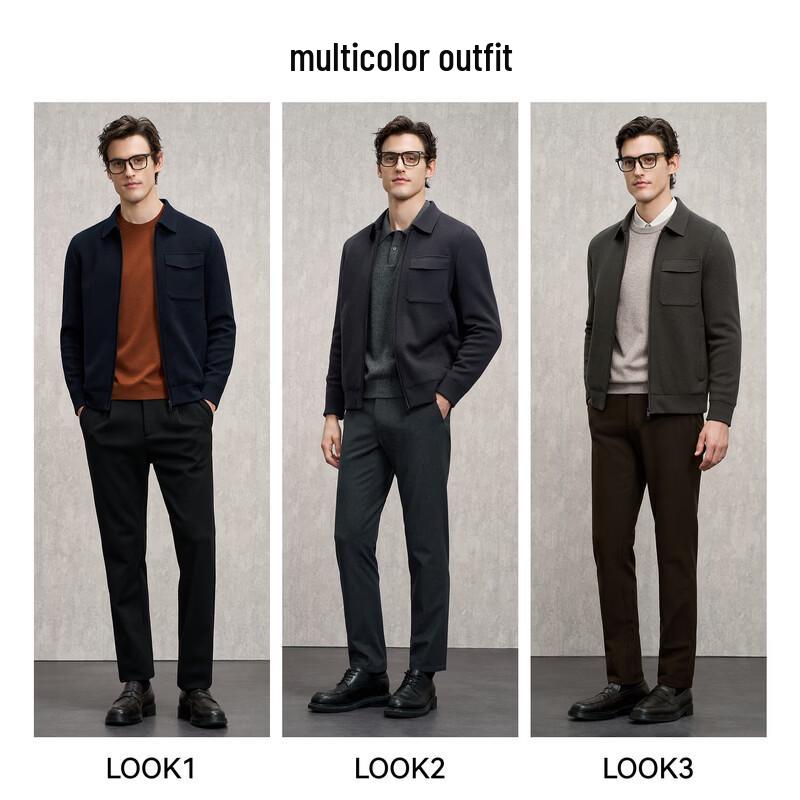 EMZ Men's Padded Lapel Jacket