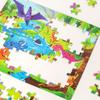 Dinosaur World Puzzle 90 Pieces, Educational Toy for Kids Ages 3-5, Logic & Concentration Game with Storage Bucket