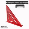 Stainless Steel 90° & 45° Right Angle Triangle Ruler for Woodworking & Decoration